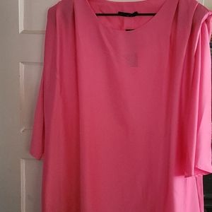 Satin Shoulder Pad Shift Dress